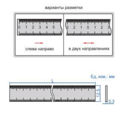 Линейка на самоклеющейся основе 7139