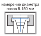 Цифровой штангенциркуль для измерения внутренних пазов 1191