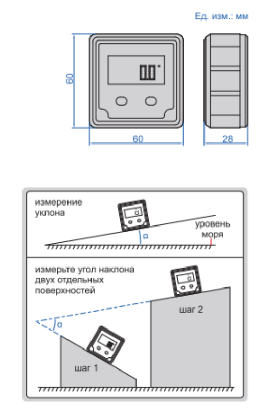 Цифровой уровень и уклономер 2170