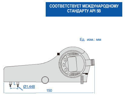Цифровой прибор для измерения шага резьбы 2245