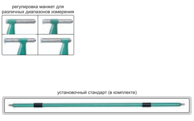 Микрометры для наружных измерений с выдвижной манжетой сменной насадки 3205-400