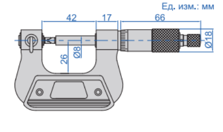 Микрометр для витовой резьбы 3281-S25